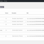 Sortable List of your files - edit and sort (drag and drop) list of your protected files.